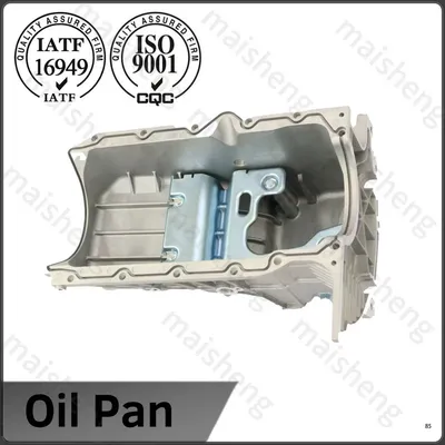 Deep sump increased capacity oil pan top view
